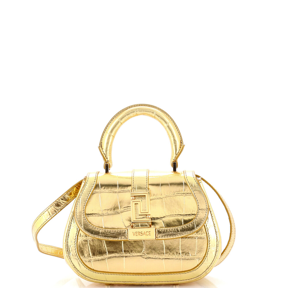Versace Mini Greca Goddess Top Handle Bag